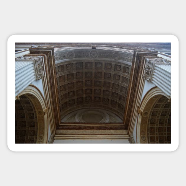 Sant Andrea Basilica Entrance Ceiling. Mantua, Italy Sticker by IgorPozdnyakov